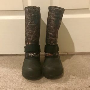 Camo Print Snow Boots